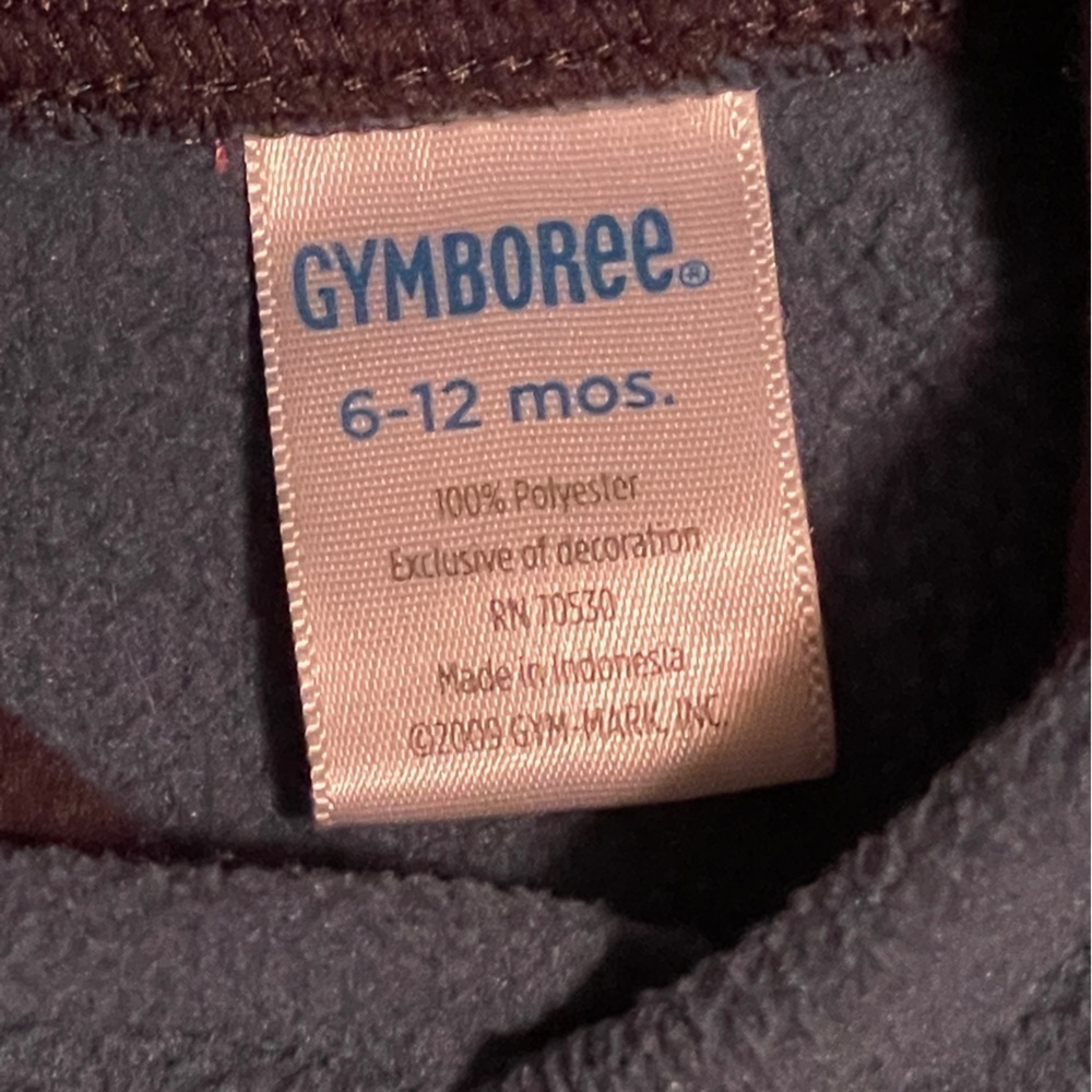 Gymboree Snowboard 09 Baby Hooded Fleece size 6-12 mo. 100% Polyester - Picture 9 of 9